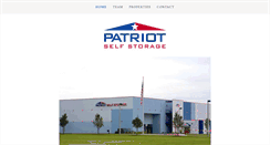 Desktop Screenshot of patriotstorage.com