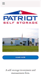 Mobile Screenshot of patriotstorage.com