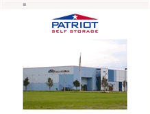 Tablet Screenshot of patriotstorage.com